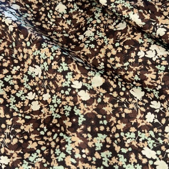 NWT SHONA JOY AVRIEL TIE FRONT SHIRT MINI DRESS IN CHOC Size 8 - Picture 15 of 16